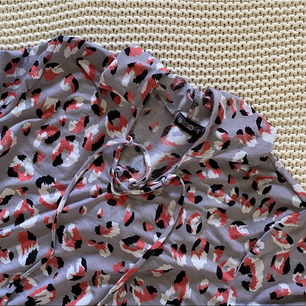 Boutique Animal Print Hooded top